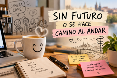 Escribir, recuperar la creatividad y encontrar un nuevo camino, con una taza de café y un cuaderno de ideas.